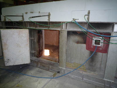 Lotter-Roth-Thermosystem : Brennkammer für Brandschutzprüfung